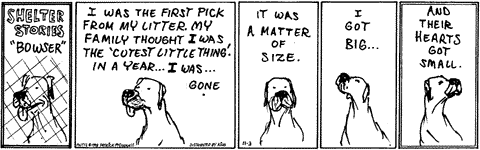 From "Mutts" by Patrick McDonnell