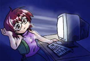 Me and my computer.