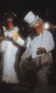 Eileen and I take a Trip into the Fantastic World of the Wombles in Diamond studded suits smuggled from India