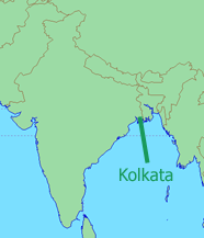 location of Kolkata