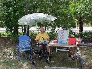 Burl has it made in the shade !