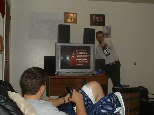 We had Best Two Years approved, so we watched it in style with the neighbors equiptment