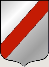 Argent a bend sinister gules