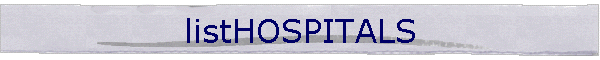 listHOSPITALS
