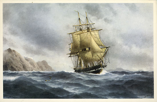 Swedish frigate HMS Eugenie by Jacob H�gg