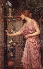 John William Waterhouse... Psiche Entering Cupids Garden