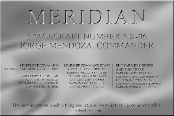 Meridian Dedication Plaque