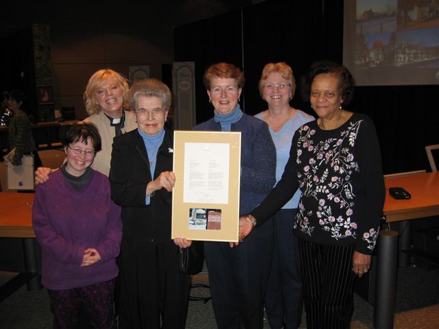 ritage certificate awarded to St. John's cemetery