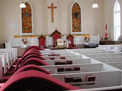 Painting the church