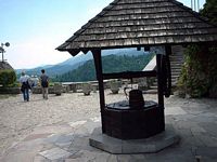 The well in the courtyard at Bled Castle