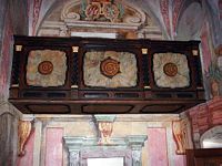 The "Gallery" of the little Church inside Bled Castle