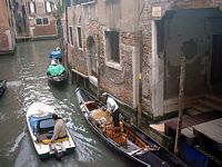 We believe this gondola was being prepared for a special couple