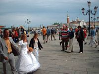 Here is the "Special Couple" about to enter St. Mark's Square, Venice