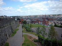 The "Fountain" Area of Derry/Londonderry as seen from the walls of the City
