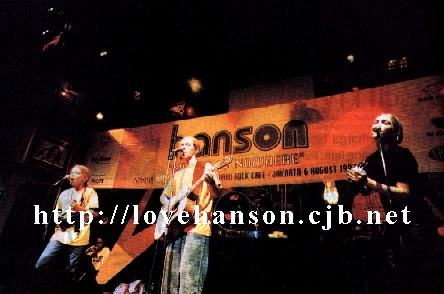 Hanson @ Hard Rock Cafe Jakarta, Indonesia
