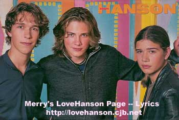 Merry's LoveHanson Page - Hanson Album Lyrics