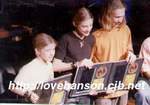 They receive platinum coz their album was sold out in Indonesia