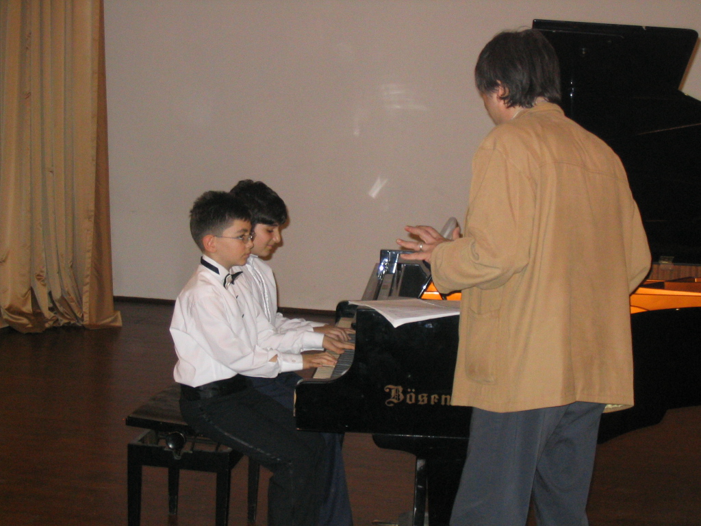 Konser oncesi Sn Prof. Metin Ulku ile provada