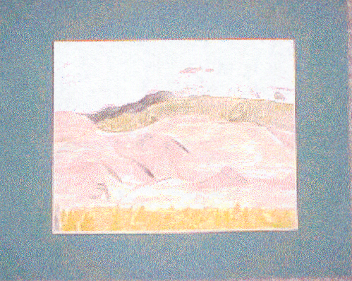 Watercolor of the Great Sand Dunes for Senior Project