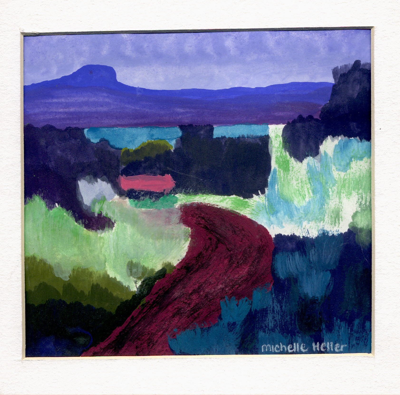 Study of Jan Myers With Tempera Paint