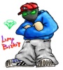The 'Significant Other' Limp Bizkit Album character, I have loads of little doodles of this guy, and somewhere I have a 'real life' photo of me dressed up as him...