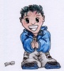 This is a little picture of myself in a bowing kinda position, it was a 2 minutes pic I did on a thankyou note to a friend who lent me a psychology book that I really really needed for an essay.