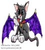 This little project was partly done for my girlfriend, and partly done for a friend on chat. They RP alot and wanted a picture to go with their character / screen name, so I drew this for them. Below you'll see another "bat winged kitten" that I did for myself incase I ever wanted to have an animal character on RP chat.