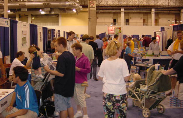 Paul and I looking for games 
to play at ChiTAG 2004