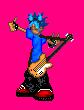 Isn't it just the cutest little freaky punk rock star dude in the whole wide world? Oh yes it is... hehehe