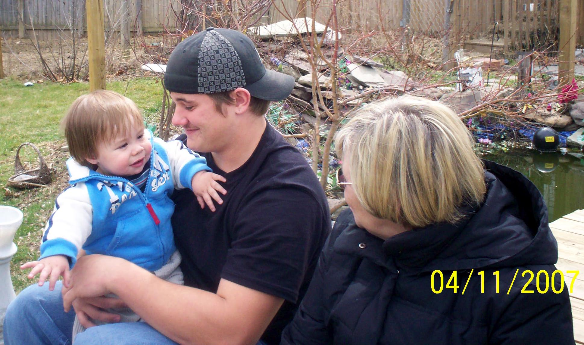 Nathaniel, Stevie, & Mom