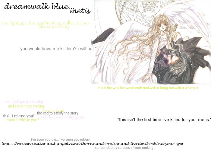 kamui and kotori as tom and metis