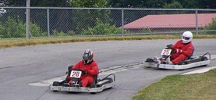 Michael leads Joe while racing on June 28th