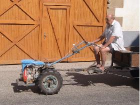 Elderly man's bike