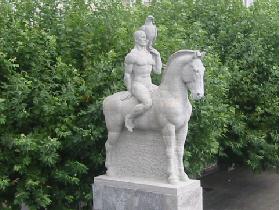 Statue beside the Pont de la Coulouveniere.