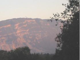 Sunset on the mountain