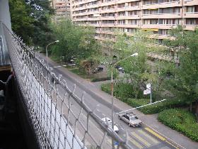 Looking left along the balcony