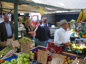 At the market