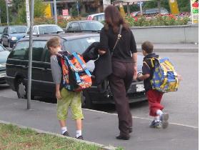 Going to school