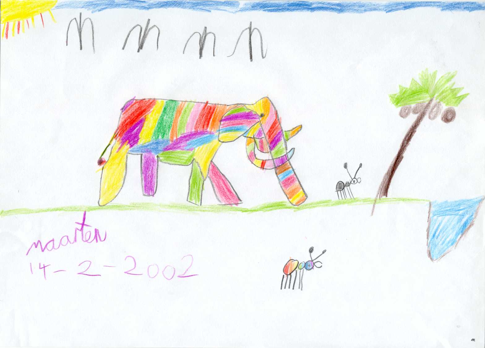 The Rainbow Elephant and the Black Ant