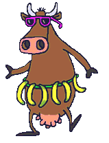dancing cow