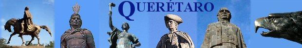 General Escobedo, Chief Con�n, Josefa Ort�z, the Marquis, President Ju�rez, Eagle at Centennial Monument, all in historic Quer�taro City