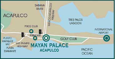 Mayan Palace Acapulco Map