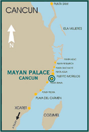 Mayan Palace Cancun Map