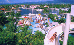 water slides