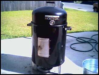 For smaller smoking portions of pork and beef ribs, pork butt, and brisket.