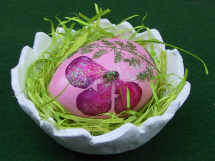 Decoupage egg