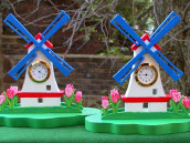 Windmill clock