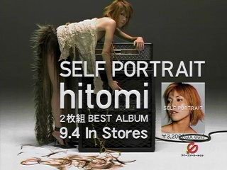 hitomi promotes her 'Greatest Hits' album SELF PORTRAIT in this TV commercial.