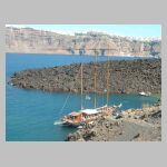 "King Thira" anchored at Nea Kimeni