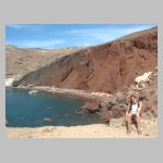 Red beach and cliffs
